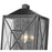 Millennium Caswell 1Lt Outdoor Wall Sconce, Black/Clear Seeded