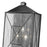 Millennium Caswell 3Lt Outdoor Wall Sconce, Black/Clear Seeded
