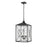Millennium Lighting Caswell 4Lt Outdoor Pendant, Black/Clear Seeded