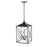 Millennium Lighting Caswell 4Lt Outdoor Pendant, Black/Clear Seeded