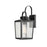 Millennium Devens 1Lt 18" Outdoor Wall Sconce, Black/Clear Seeded