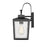 Millennium Devens 1Lt 18" Outdoor Wall Sconce, Black/Clear Seeded