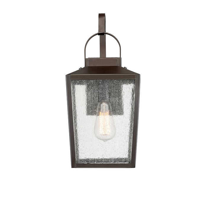 Millennium Devens 1Lt 18" Outdoor Wall Sconce, Bronze/Clear Seeded - 42652-PBZ