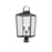 Millennium Devens 2Lt Outdoor Post Lantern, Black/Clear Seeded