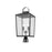 Millennium Devens 2Lt Outdoor Post Lantern, Black/Clear Seeded
