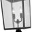 Millennium Devens 2Lt Outdoor Post Lantern, Black/Clear Seeded