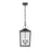 Millennium Devens 2Lt Outdoor Hanging Lantern, Black/Clear Seeded - 42655-PBK