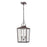 Millennium Devens 2Lt Outdoor Hanging Lantern, Bronze/Clear Seeded