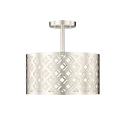 Millennium Lighting Gracelan 2Lt Semi Flush Mount, Nickel - 4292-BN