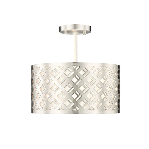 Millennium Lighting Gracelan 2Lt Semi Flush Mount, Nickel - 4292-BN
