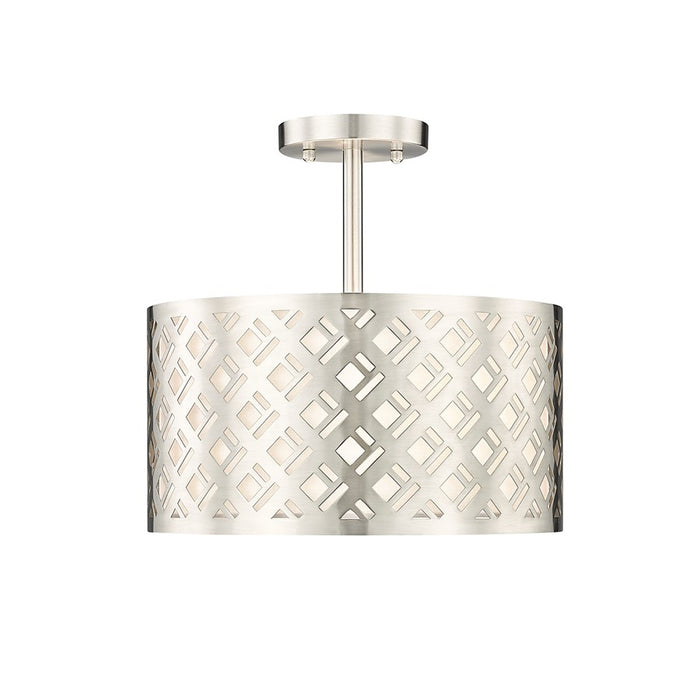 Millennium Lighting Gracelan 2Lt Semi Flush Mount, Nickel - 4292-BN