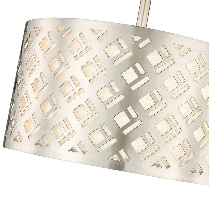 Millennium Lighting Gracelan 2Lt Semi Flush Mount, Nickel