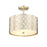 Millennium Lighting Gracelan 2Lt Semi Flush Mount, Nickel