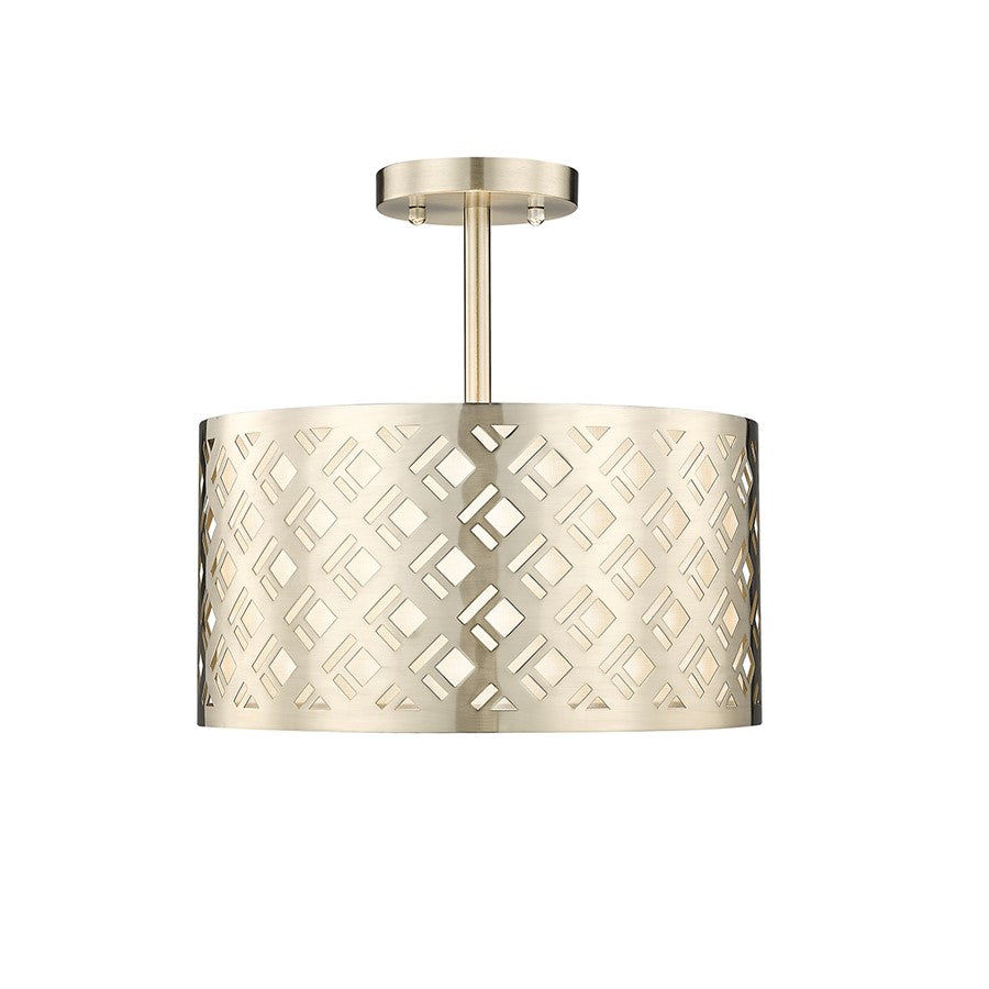 Millennium Lighting Gracelan 2Lt Semi Flush Mount, Modern Gold - 4292-MG