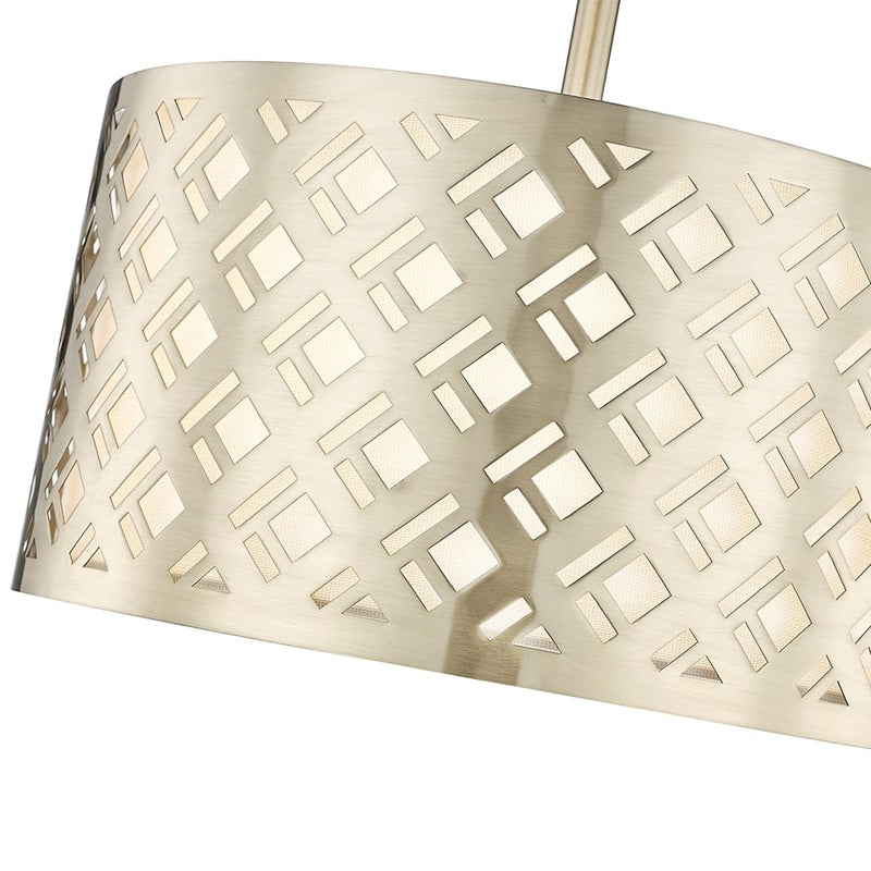 Millennium Lighting Gracelan 2Lt Semi Flush Mount, Modern Gold