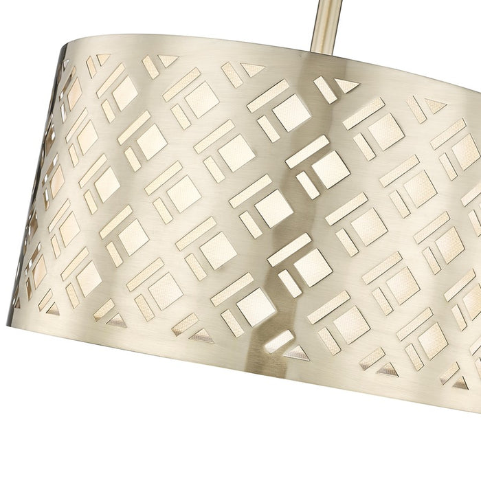 Millennium Lighting Gracelan 2Lt Semi Flush Mount, Modern Gold