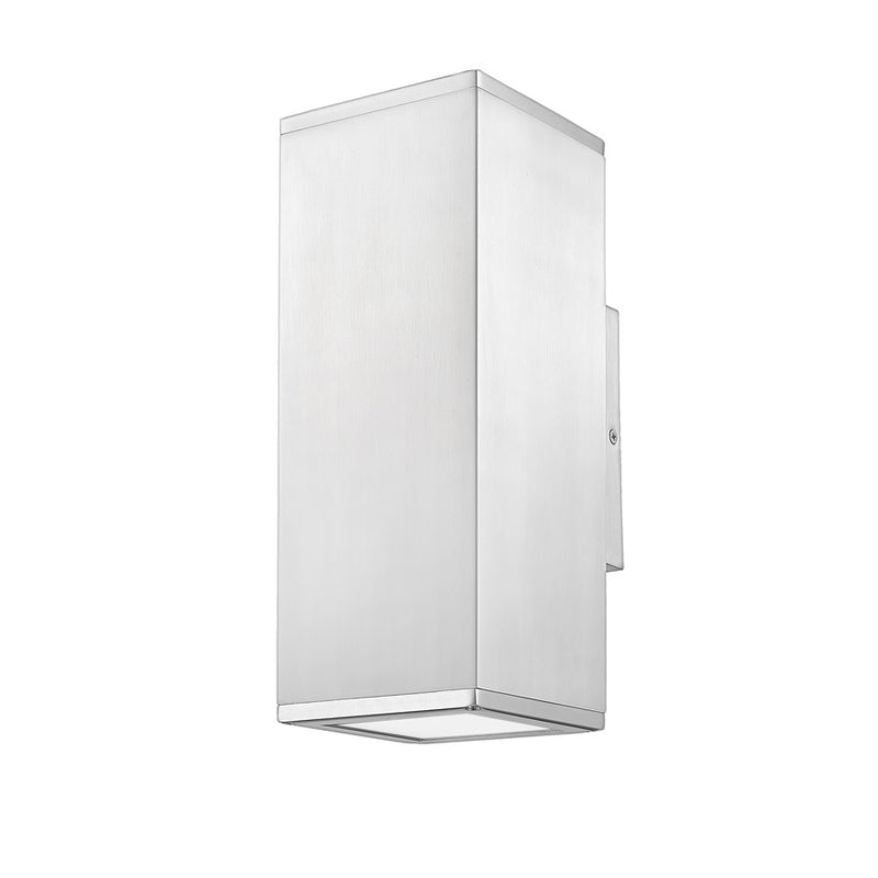 Millennium Lighting Vegas 2Lt Outdoor Wall Sconce, Aluminum/Frosted