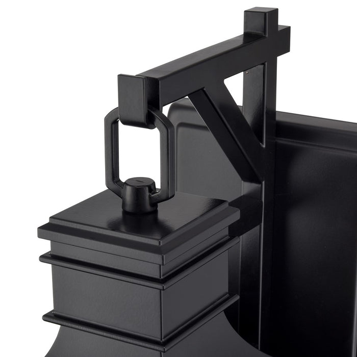 Millennium Lighting Edenton 2Lt 18" Outdoor Wall Sconce, Black/Clear