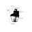 Millennium Lighting Edenton 2Lt 18" Outdoor Wall Sconce, Black/Clear
