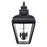 Millennium Lighting Edenton 4Lt 25" Outdoor Wall Sconce, Black/Clear