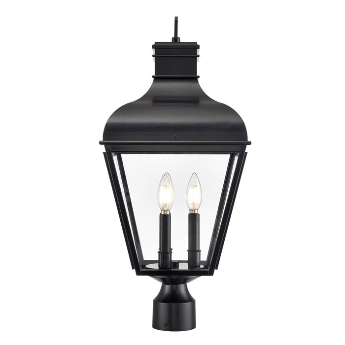 Millennium Lighting Edenton 3Lt 24" Outdoor Post Lantern, Black/Clear