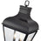 Millennium Lighting Edenton 3Lt 24" Outdoor Post Lantern, Black/Clear
