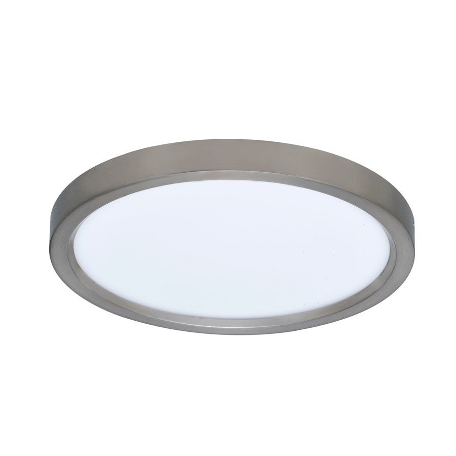 RP Lighting 1Lt 13" LED Ceiling Mount, 18.5W 3K, NK/Frosted - 4350-1BN-3K-13