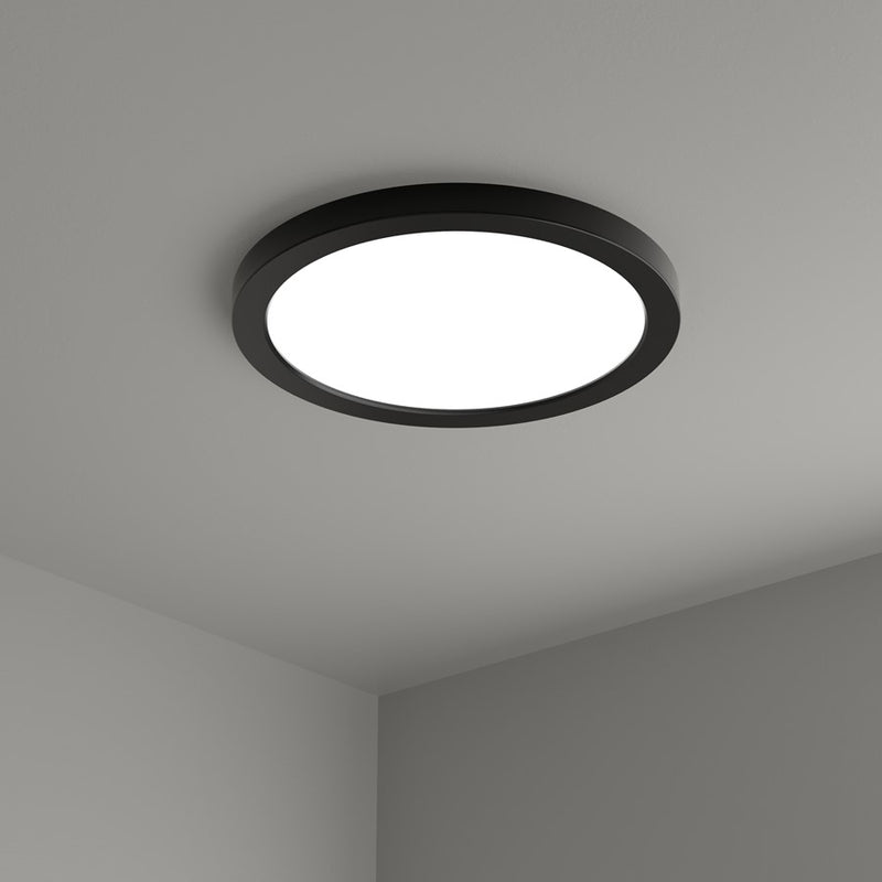 RP Lighting Slim Edge-Lit 12" LED Disc, Matte Black