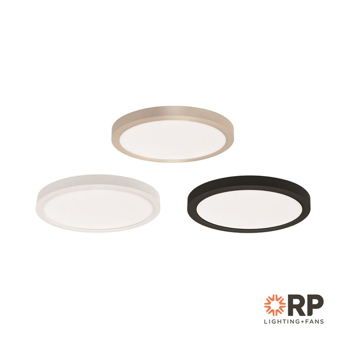 RP Lighting Slim Edge-Lit 12" LED Disc, Matte Black