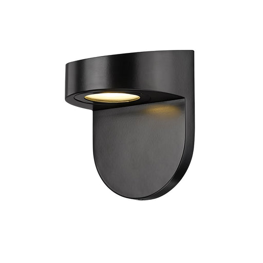 Millennium Lighting 1Lt Outdoor Wall Sconce, Black/Frosted