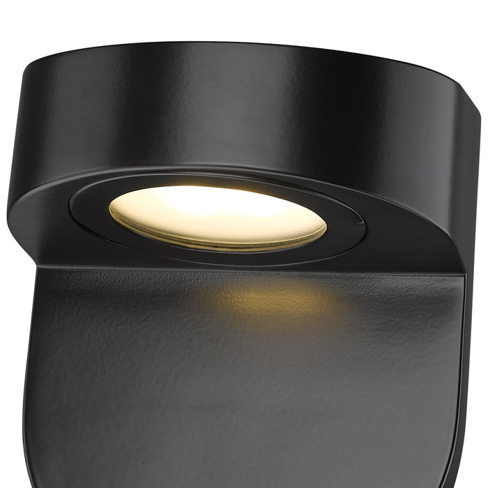 Millennium Lighting 1Lt Outdoor Wall Sconce, Black/Frosted