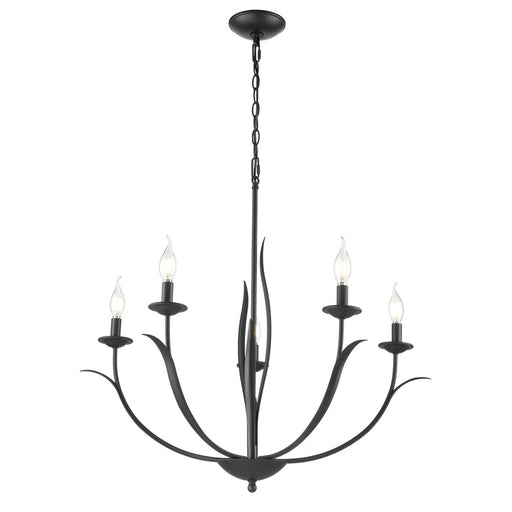 Millennium Lighting Charlize 5Lt 30" Chandelier, Black - 44105-MB