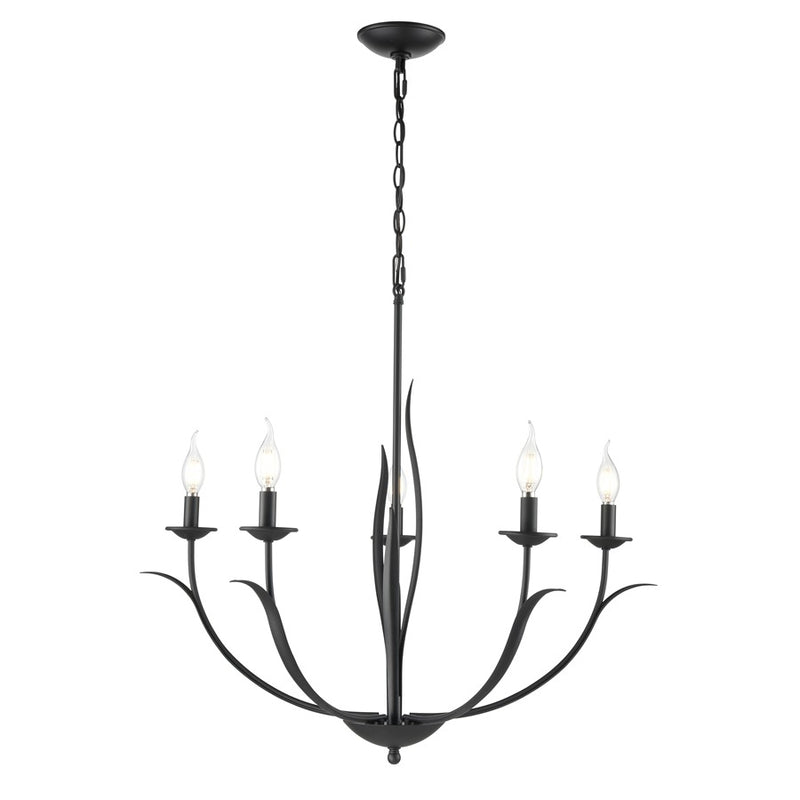 Millennium Lighting Charlize 5Lt 30" Chandelier, Black