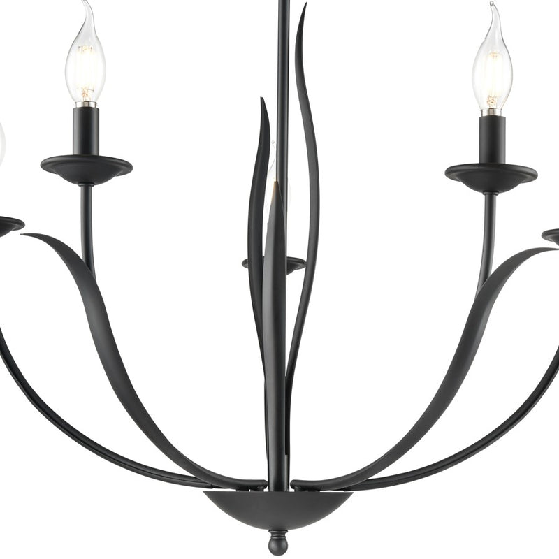 Millennium Lighting Charlize 5Lt 30" Chandelier, Black