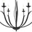 Millennium Lighting Charlize 6Lt 34" Chandelier, Black