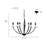 Millennium Lighting Charlize 6Lt 34" Chandelier, Black