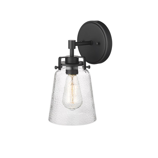 Millennium Lighting Amberose 1 Light Wall Sconce, Matte Black - 4411-MB
