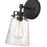 Millennium Lighting Amberose 1 Light Wall Sconce, Matte Black