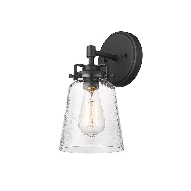 Millennium Lighting Amberose 1 Light Wall Sconce, Matte Black