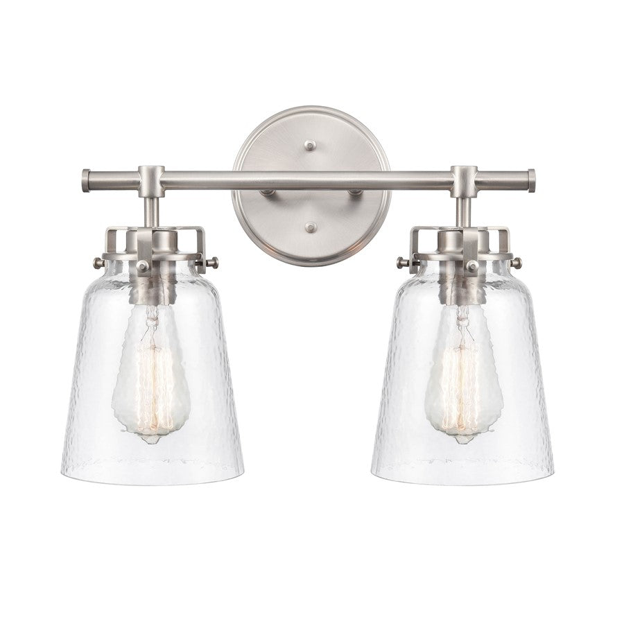 Millennium Lighting Amberose 2Lt Vanity, Brushed Nickel - 4412-BN