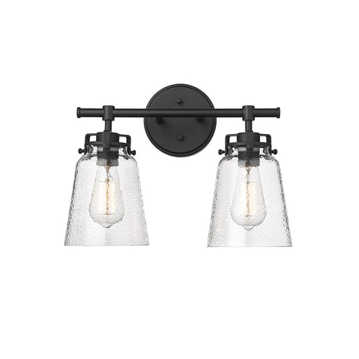 Millennium Lighting Amberose 2Lt Vanity, Black - 4412-MB