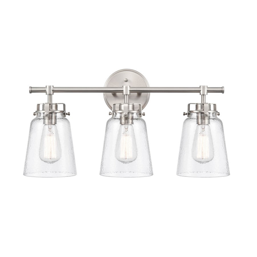 Millennium Lighting Amberose 3Lt Vanity, Brushed Nickel - 4413-BN