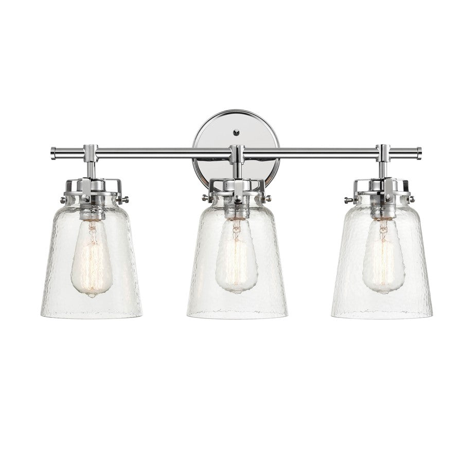 Millennium Lighting Amberose 3Lt Vanity, Chrome - 4413-CH