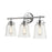 Millennium Lighting Amberose 3Lt Vanity, Chrome