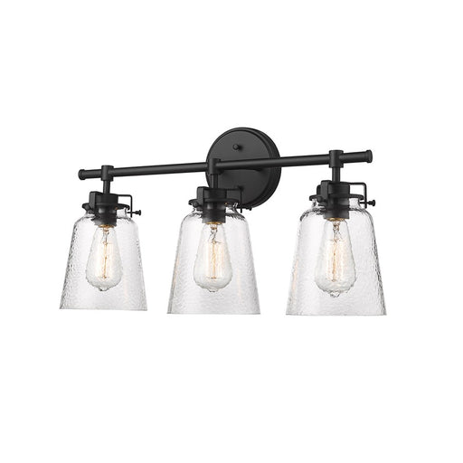 Millennium Lighting Amberose 3Lt Vanity, Black - 4413-MB