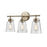 Millennium Lighting Amberose 3Lt Vanity, Modern Gold