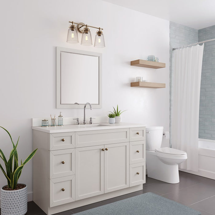 Millennium Lighting Amberose 3Lt Vanity, Modern Gold