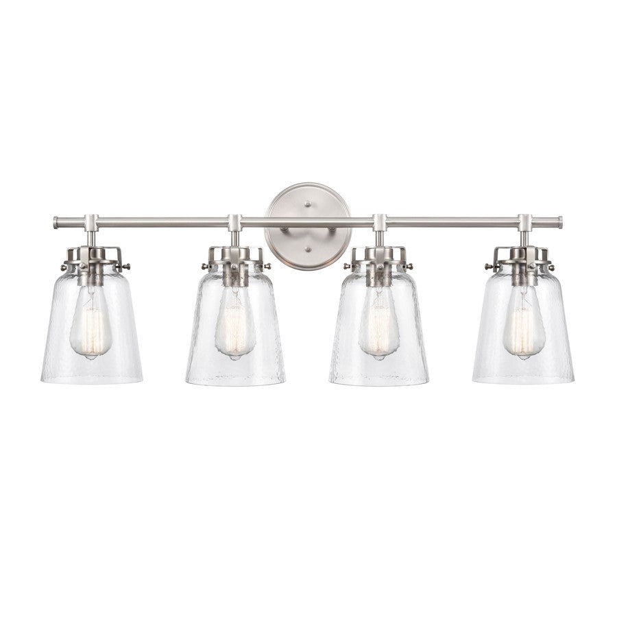 Millennium Lighting Amberose 4Lt Bathroom Vanity Light, Nickel - 4414-BN