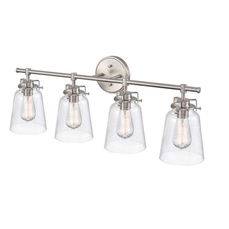 Millennium Lighting Amberose 4Lt Bathroom Vanity Light, Nickel