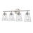 Millennium Lighting Amberose 4Lt Bathroom Vanity Light, Nickel